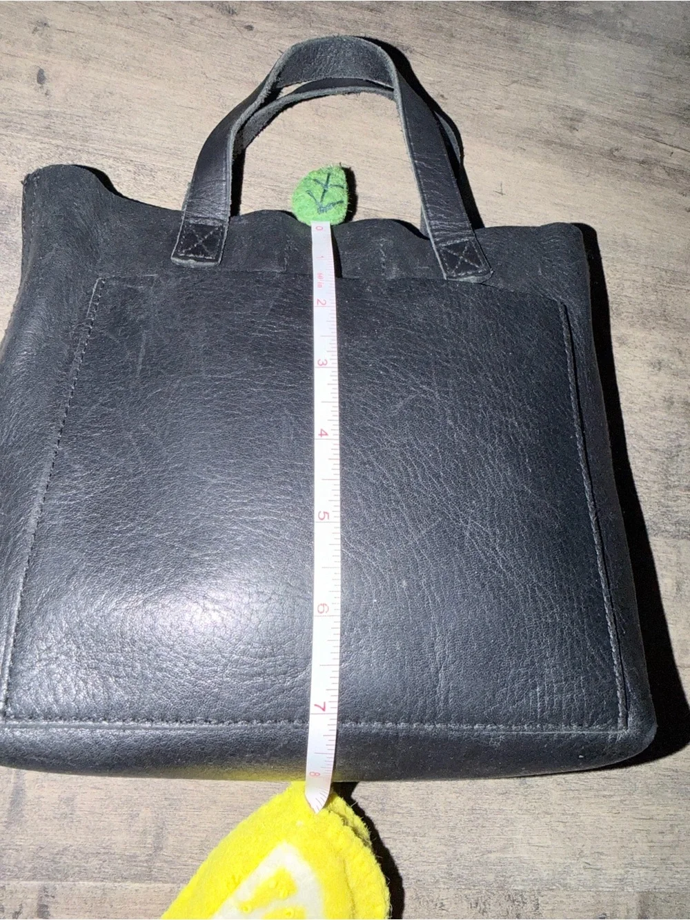 Madewell Black Leather Mini Transport Tote